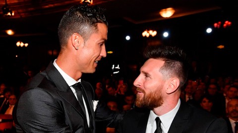 Messi thừa nhận Ronaldo xứng đáng là 'Cầu thủ hay nhất thế giới' 