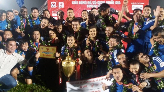 Quảng Nam trở thành nhà vô địch V.League 2017