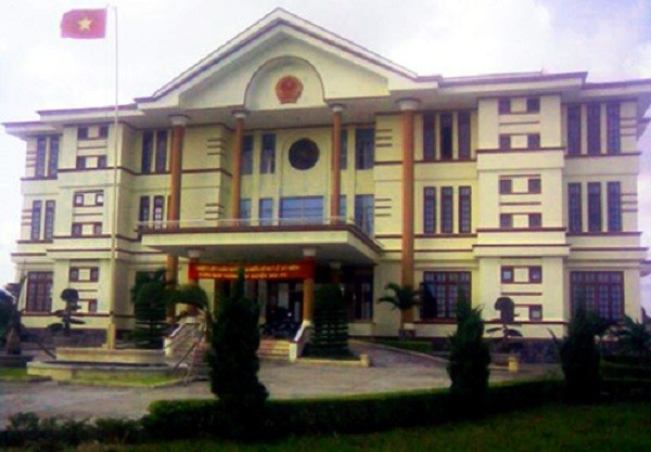 Trụ sở UBND huyện Đắk Pơ nơi bà Thủy công tác