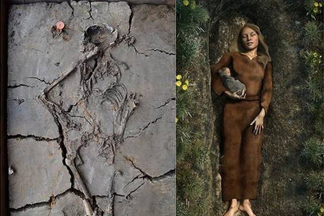 Kỳ lạ hài cốt 'mẫu tử' trong cổ mộ 6.000 năm tuổi
