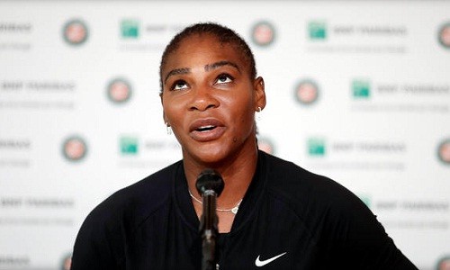 Serena không thể tham dự trận đấu được chờ đợi với Sharapova. Ảnh: Reuters.