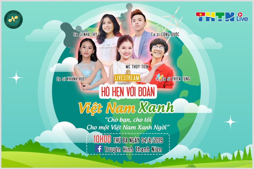 Trực tiếp Hò hẹn với Đoàn: Việt Nam xanh