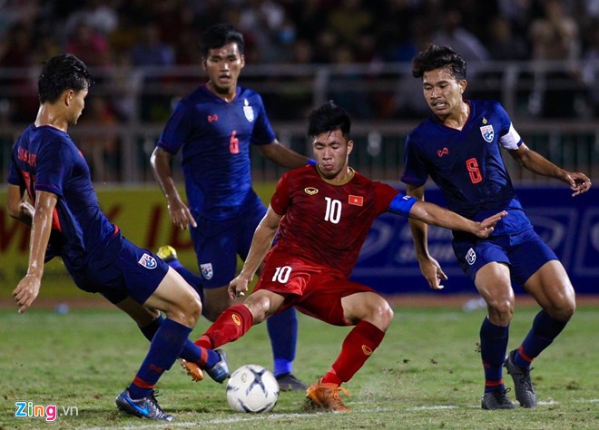 U18 Việt Nam gây thất vọng khi hòa U18 Thái Lan 0-0. Ảnh: Zing