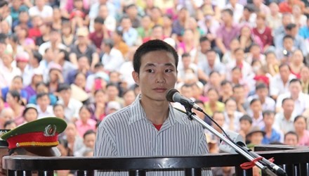 Bị cáo Đặng Văn Hùng tại phiên xử sơ thẩm ngày 28/10