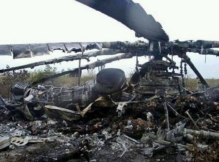 Chiếc trực thăng bị bắn hạ ở Slavyansk hôm 2-5