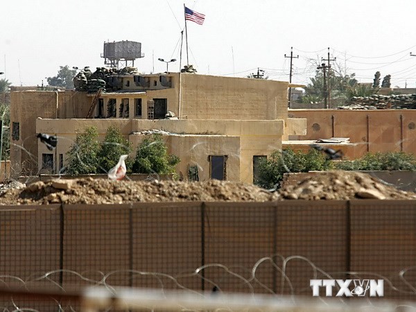 Một đồn biên phòng ở khu vực cửa khẩu al-Qaim. Ảnh minh họa. (Nguồn: AFP/TTXVN)