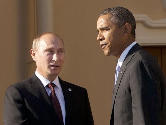 Tổng thống Mỹ Barack Obama và Tổng thống Nga Vladimir Putin (Nguồn: AP)