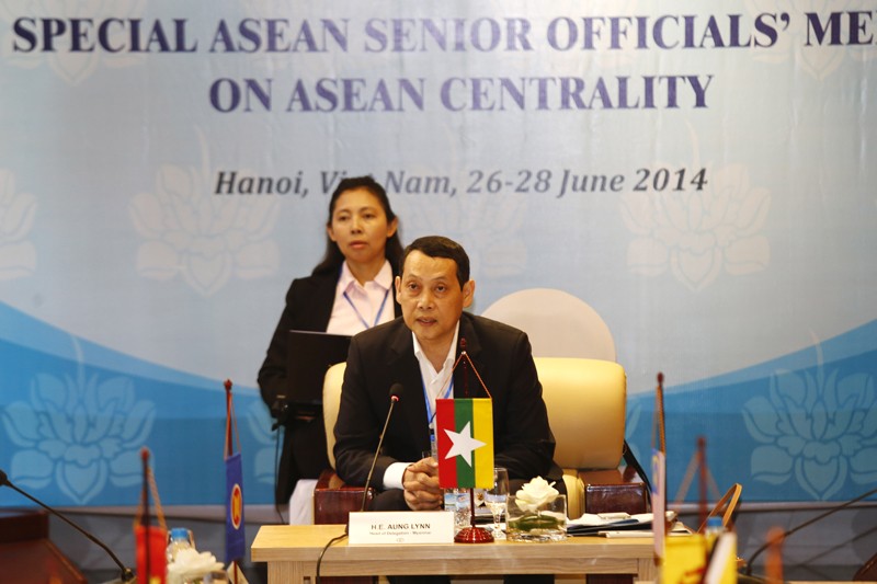 Ông U Aung Lynn, Vụ trưởng vụ ASEAN kiêm trưởng phái đoàn SOM ASEAN của Myanmar. Ảnh: Như Ý