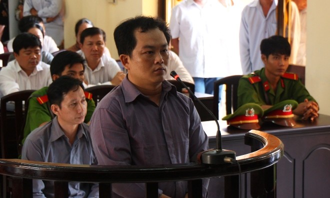 Bị cáo Nguyễn Đông Hải tại tòa