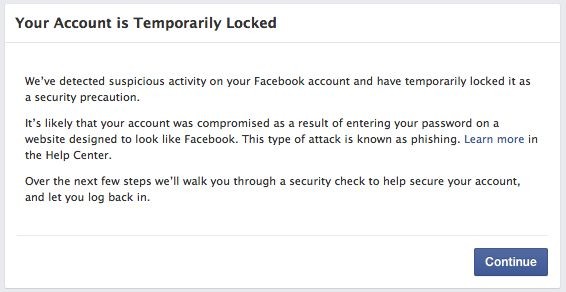 Facebook sáng nay đột ngột khóa tài khoản và bắt người dùng phải đổi mật khẩu