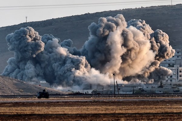 Kobane rơi vào tay Tổ chức Nhà nước Hồi giáo tự xưng. (Ảnh: AFP/TTXVN)