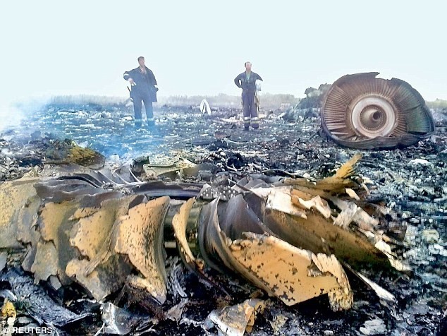 Hiện trường vụ rơi máy bay MH17. (Nguồn: Reuters)