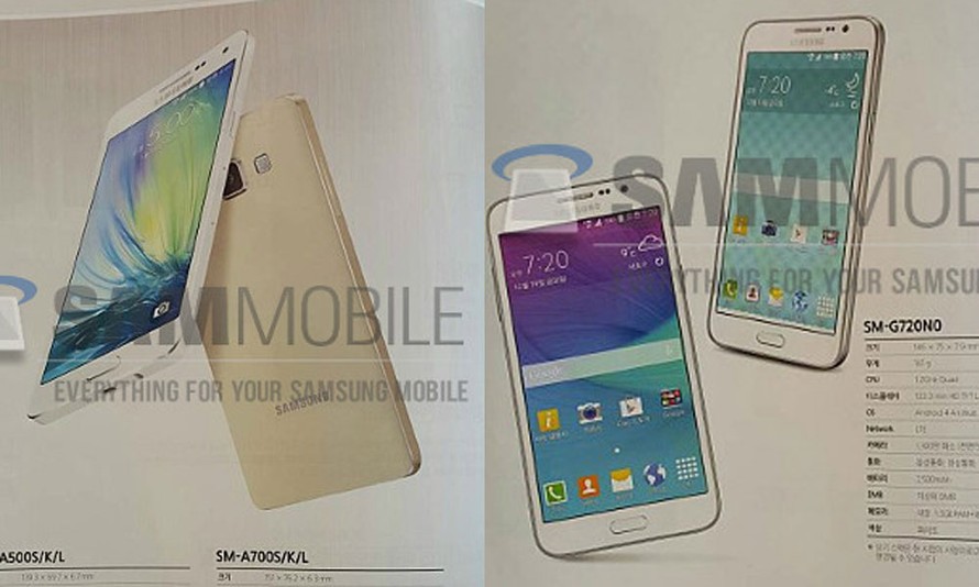 Samsung lộ 'ảnh nóng' Galaxy A7 và Grand Max
