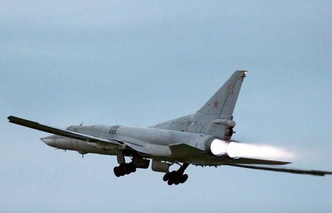 Máy bay mang tên lửa chiến lược Tu-22M3. (Nguồn: TASS)