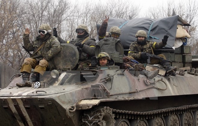 Quân đội Ukraine. (Nguồn: AFP/TTXVN)