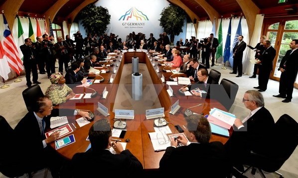 Các đại diện cấp cao tại Hội nghị G7 mở rộng. (Nguồn: AFP/TTXVN) 