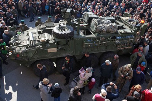 Quân đội và thiết bị quân sự của Mỹ tại Ba Lan. Ảnh minh họa: AFP