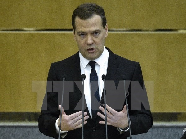 Thủ tướng Nga Dmitry Medvedev. Nguồn: AFP/TTXVN