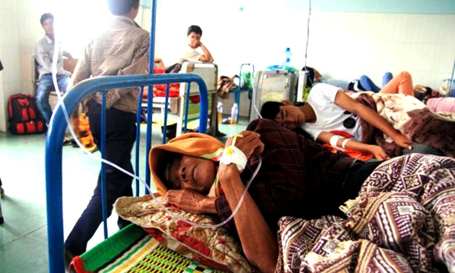 Các bệnh nhân tại Trung tâm Y tế huyện Krông Pa