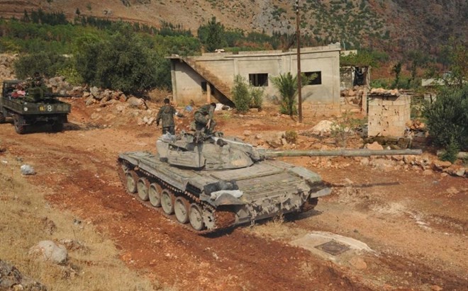Xe tăng của quân đội Syria (Nguồn: AFP)