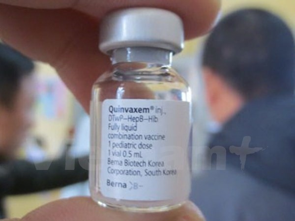 Vắcxin Quinvaxem. (Nguồn: Vietnam+)
