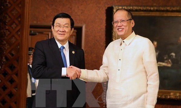 Chủ tịch nước Trương Tấn Sang và Tổng thống Philippines Benigno Aquino