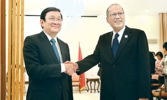 Chủ tịch nước Trương Tấn Sang và Tổng thống Philippines Benigno Aquino III