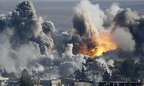 Không quân Nga không kích một cơ sở của IS ở Syria.
