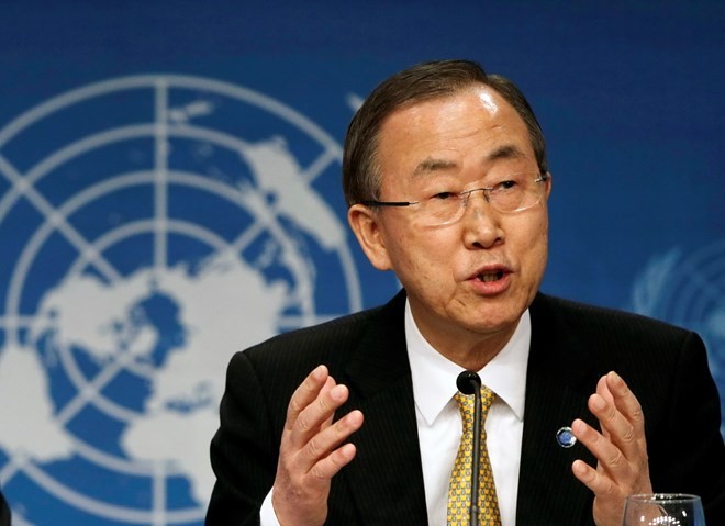 Tổng Thư ký Liên hợp quốc Ban Ki-moon. (Ảnh: Reuters)