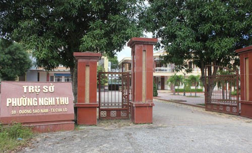 Trụ sở phường Nghi Thu (thị xã Cửa Lò).