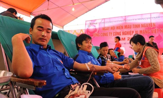 250 đoàn viên thanh niên Vicem hiến máu nhân đạo