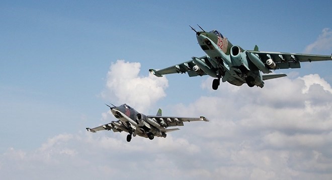 Máy bay Sukhoi của Nga tham gia không kích ở Syria (Nguồn: Sputnik)