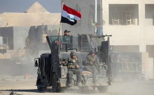 Lực lượng an ninh Iraq tại Ramadi. Ảnh: Reuters