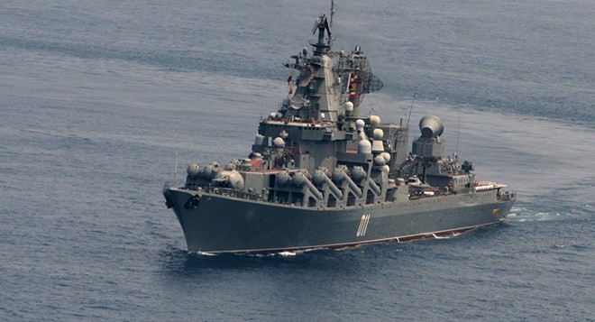 Tuần dương hạm Varyag của Nga. (Nguồn: Sputnik)