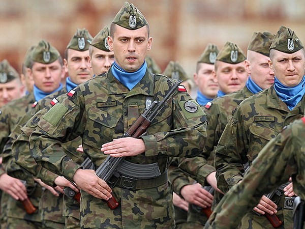 Lực lượng quân đội Ba Lan. (Nguồn: AP)
