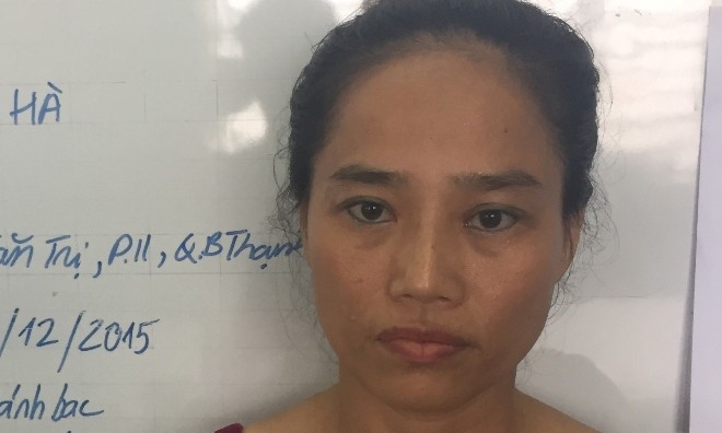 Nguyễn Thị Kim Hà cầm đầu đường dây cờ bạc bị công an bắt. Ảnh CA cung cấp
