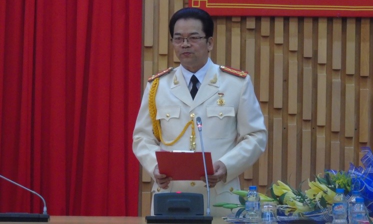 NSND Trần Nhượng phát biểu tại buổi gặp mặt. 