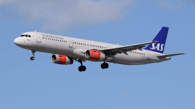 Một máy bay chở khách của Hãng hàng không Scandinavian Airlines.