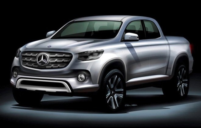 Bán tải của Mercedes-Benz 'cải trang' để chạy thử