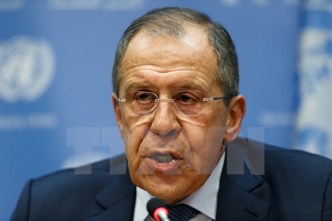 Ngoại trưởng Nga Sergei Lavrov. (Nguồn: THX/TTXVN)