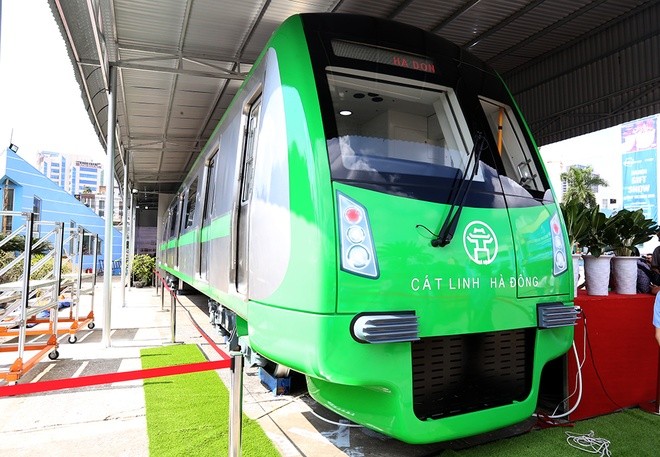 Mẫu tàu điện dự án đường sắt đô thị Cát Linh - Hà Đông 
