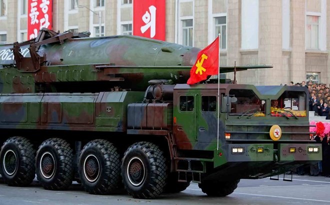 Tên lửa Triều Tiên. (Nguồn: AP)