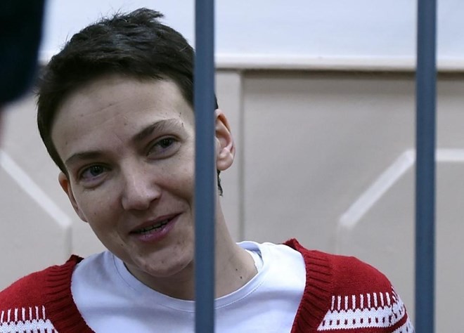 Nữ phi công Nadiya Savchenko đang bị tạm giam ở Nga. (Nguồn: AFP)