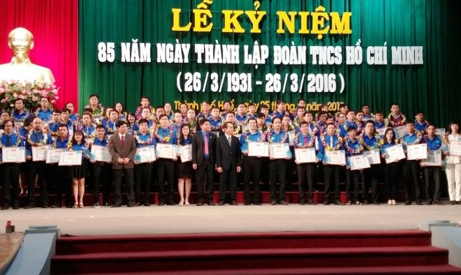 Toàn bộ 85 gương mặt ĐVTN ưu tú tỉnh TT-Huế được tuyên dương tại lễ kỷ niệm 85 năm thành lập Đoàn.