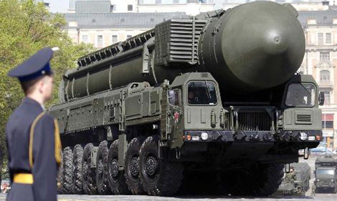 Hệ thống phóng tên lửa đạn đạo Topol-M của Nga.