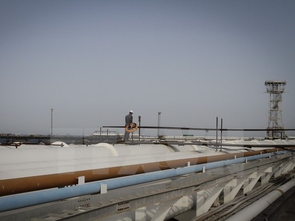 Cơ sở lọc dầu trên đảo Kharg thuộc vùng Vịnh, miền nam Iran ngày 23/2. (Nguồn: THX/TTXVN)
