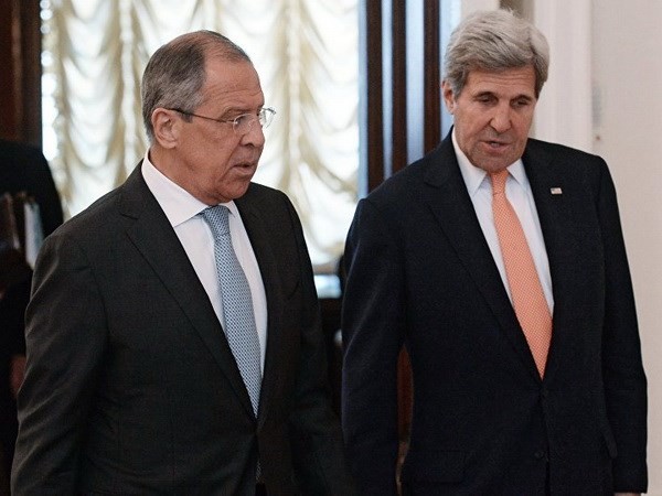 Ngoại trưởng Mỹ John Kerry và người đồng cấp Nga Sergei Lavrov. (Nguồn: Sputnik)