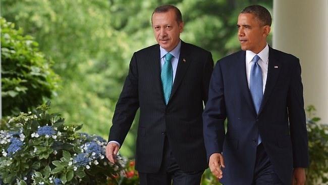 Tổng thống Mỹ Barack Obama và người đồng cấp Thổ Nhĩ Kỳ Tayyip Erdogan trong một cuộc gặp năm 2013. (Nguồn: AFP)