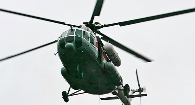 Máy bay trực thăng cứu hộ Mi-8. (Nguồn: RIA Novosti) 