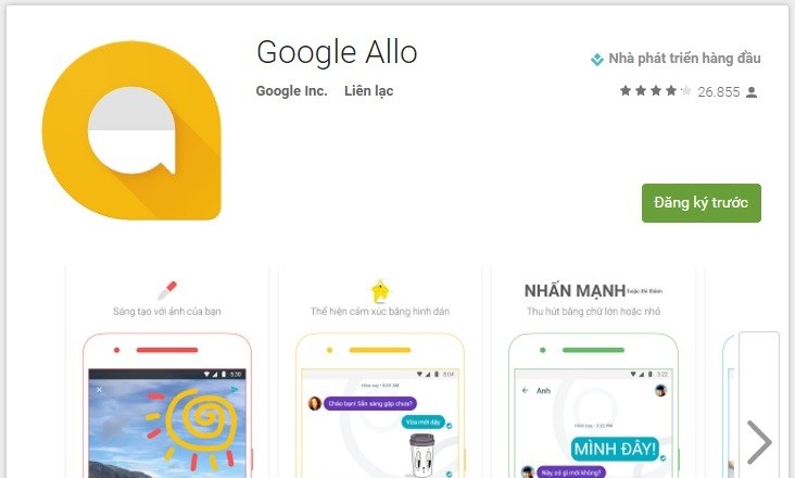 Google tung ứng dụng Allo cạnh tranh với Facebook Messenger